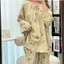 Shop Quốc Gia Hợp Thời Trang Cotton Polyester Homewear Jiangnan Series Nhỏ Lười Dài Tay Phù Hợp Với Otaku Retro Thoáng Khí Bộ Đồ Ngủ