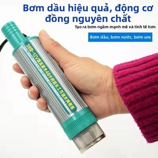 bơm chìm hút dầu,hút nước 12v/24v - 30 lít/phút phiên bản mới công suất 100w đường kính bơm 38mm AIMVUKES
