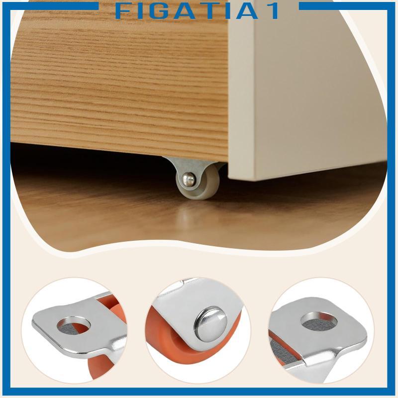 10x Mini Caster Bánh Xe Im Lặng Nhỏ Cao Su Cán Bánh Xe Với Kim Loại Trên Tấm Hướng Cho Đồ Nội Thất Thiết Bị Nhỏ Tủ