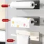 Giá đỡ khăn giấy từ tính AMLU, Giá đỡ khăn giấy nhà bếp tự dính / từ tính không khoan, Giá đỡ giấy cuộn đa chức năng đơn giản treo tường Nhà bếp