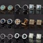 Zircon Cufflinks Áo Sơ Mi Pháp Còng Móng Tay Nam Còng Móng Tay Kinh Doanh Còng Nút Pháp Quà Tặng 9Q0Q