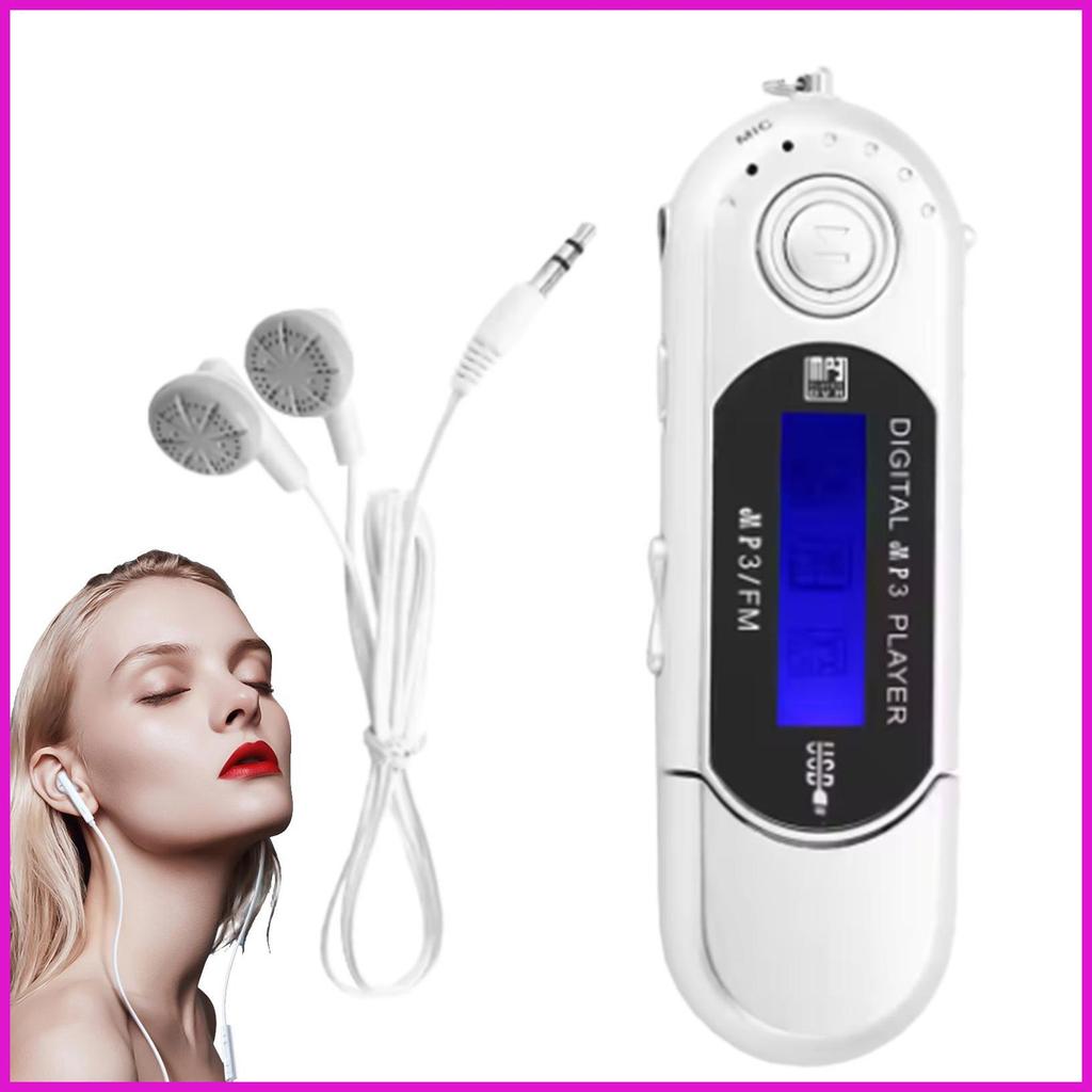 Máy nghe nhạc MP3 Chạy bằng pin Máy nghe nhạc USB di động MP3 có màn hình hiển thị để ghi âm nhà bếp lyuvn