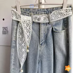 Thắt lưng ren trang trí ngọt ngào, thời trang với nơ dành cho nữ