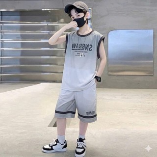 Bộ quần áo mùa hè bé trai 18-52kg. Bộ cộc tay bé trai mẫu chữ BRAVO. Đồ bộ cho bé trai mùa hè. NL24