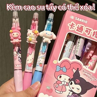 Bút mực xoá được đa năng – Bút gel ngòi 0.5mm mực xanh, hình hoạt hình cute, thiết kế đẹp cho học sinh tiểu học