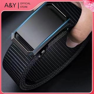 Thắt lưng nam với khóa kim loại tự động, phù hợp với quần áo thể thao và bảo hộ lao động.