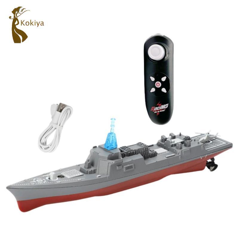 Thuyền RC 10km / H cho Bé Trai 7-12 Tuổi Mô Hình Tàu Chiến Mô Hình