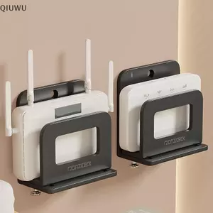 QIUWU 1 Cái Giá đỡ treo tường nhỏ có thể điều chỉnh cho bộ định tuyến, Modem, hộp TV và máy nghe nhạc.