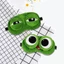NKSFX Plush Sleep, Cartoon Plush Green Big Eyes Frog Sleep Eye, Lovely Thoáng Khí Che Mắt Ngủ Thân Thiện Với Da Giấc Mơ Đêm