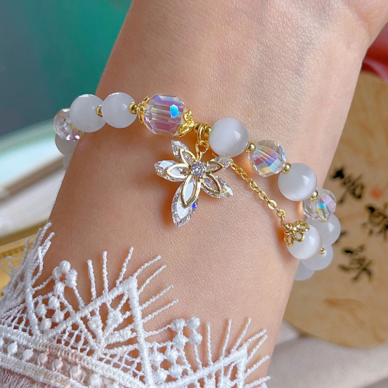 Vòng tay đá mắt mèo khí chất tinh tế mới