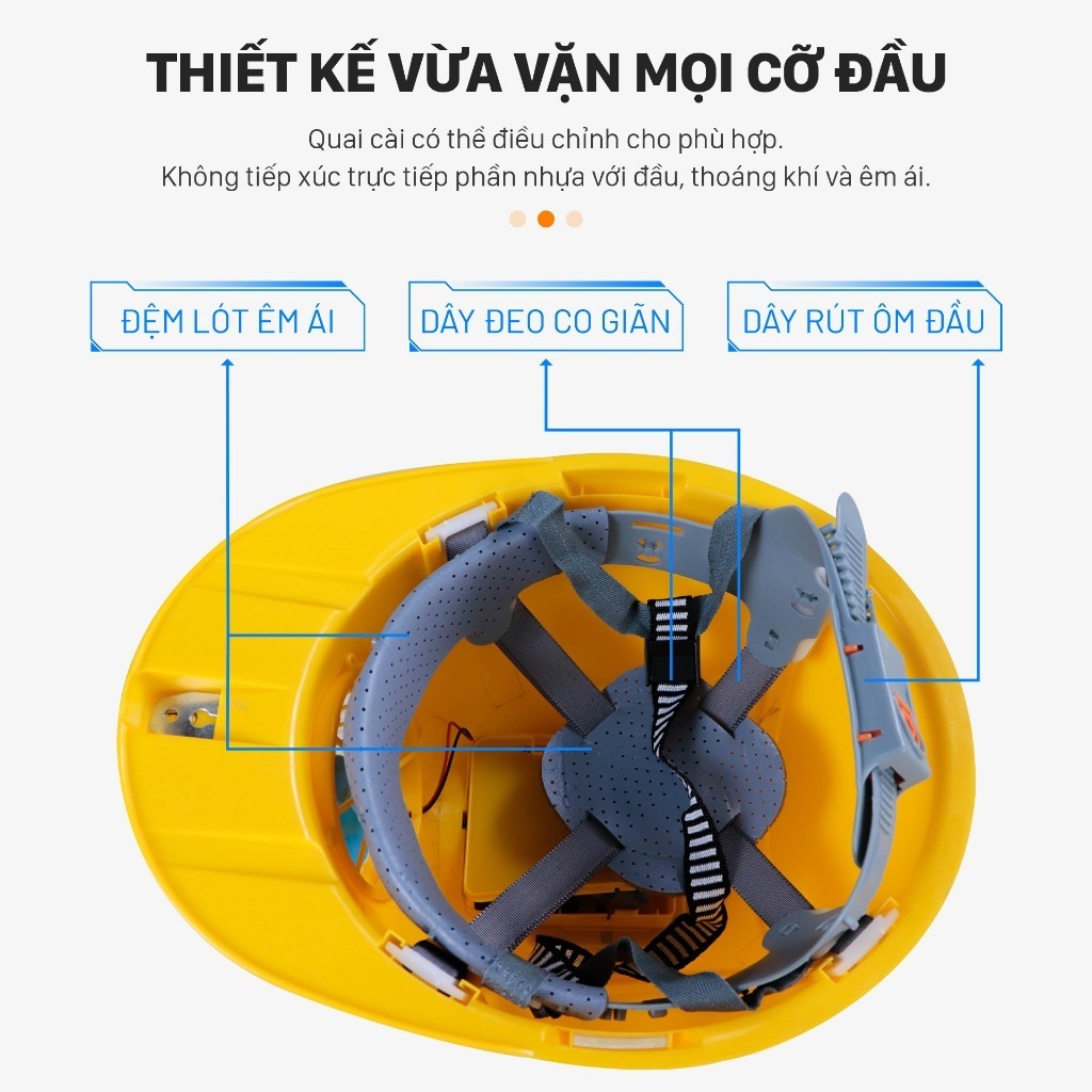 Mũ bảo hộ chuyên dụng MD-ML88 Mỹ Linh, mũ đèn có quạt, mũ đèn năng lượng mặt trời,tiện lợi tiết kiệm