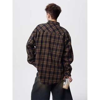 Áo sơ mi nam dài tay ESEA, thiết kế kẻ sọc cổ điển kiểu Mỹ, phong cách Unisex chất lượng cao