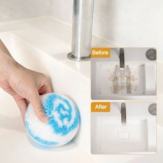 Bóng làm sạch máy tính để bàn ITRUMPET, Dụng cụ làm sạch Không rụng Bàn chải bồn rửa phòng tắm, Bàn chải vòi chậu rửa mềm cho gia đình