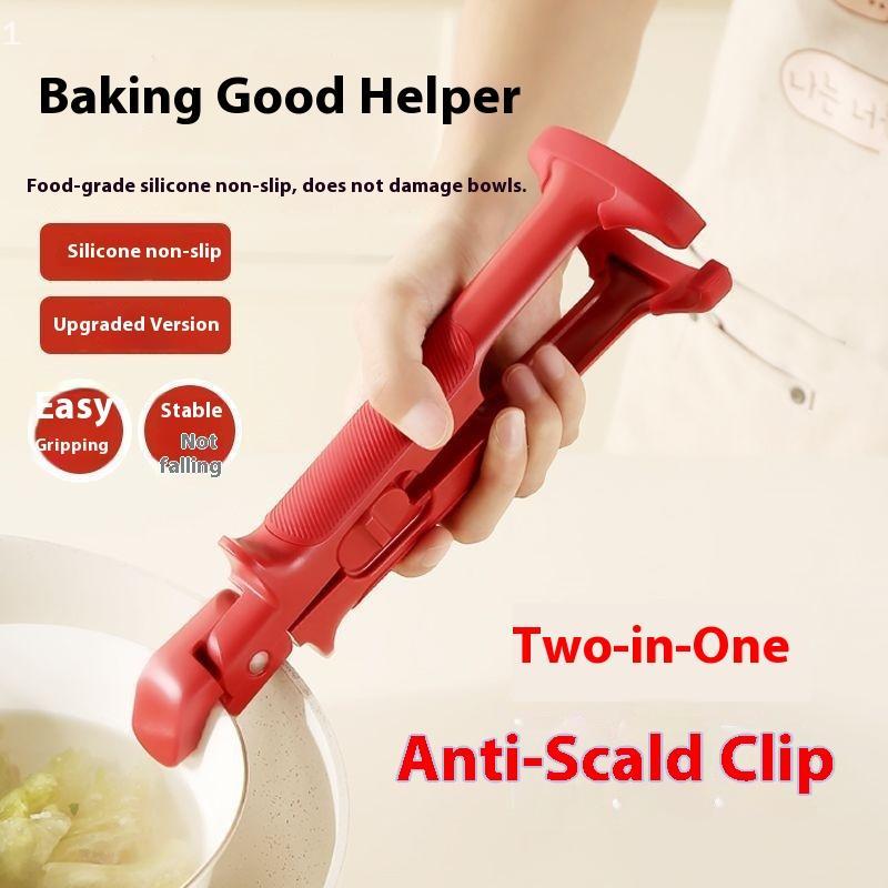 COD 1 cái kẹp chống bỏng Silicone nhà bếp chống bỏng đĩa Bát Đĩa giữ nồi chống nóng Kẹp Nâng phụ kiện nhà bếp tiện ích