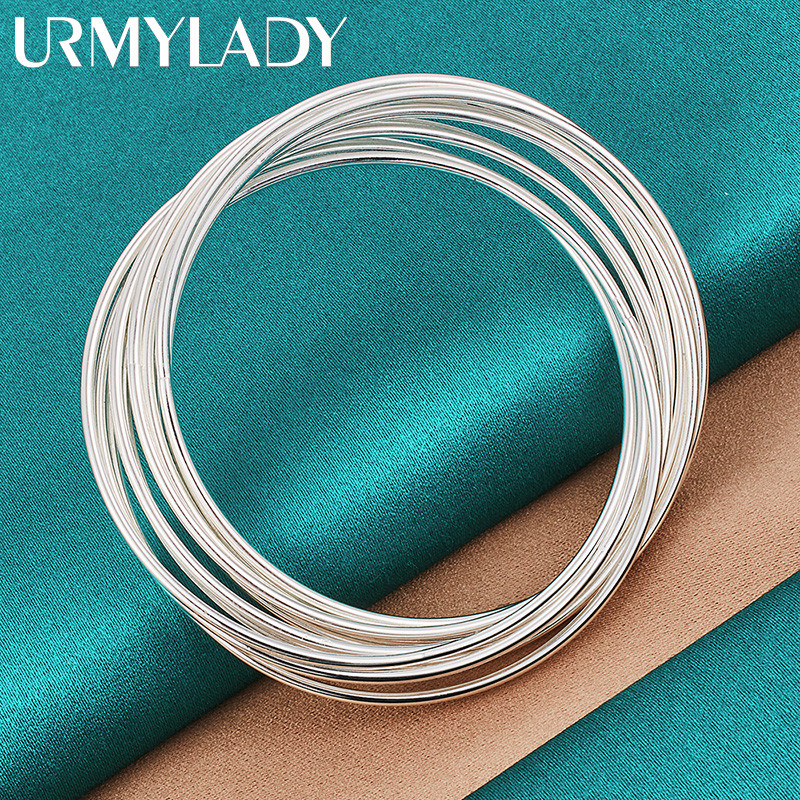 URMYLADY - Lắc tay bạc 925 cho nữ, phù hợp tiệc cưới với thiết kế quyến rũ