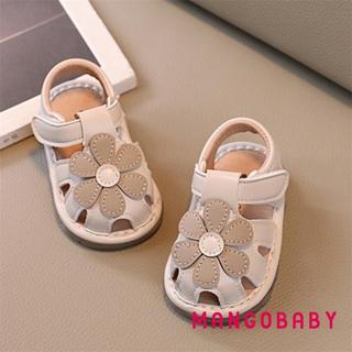 MG-Baby Bé Gái Dép Dễ Thương Mùa Hè Hoa Rỗng Đế Mềm Giày Đi Bộ Cho Bé Sơ Sinh