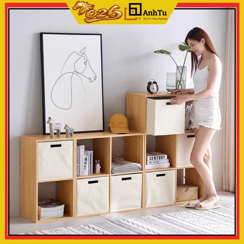 Kệ gỗ tổ ong 3 tầng màu gỗ