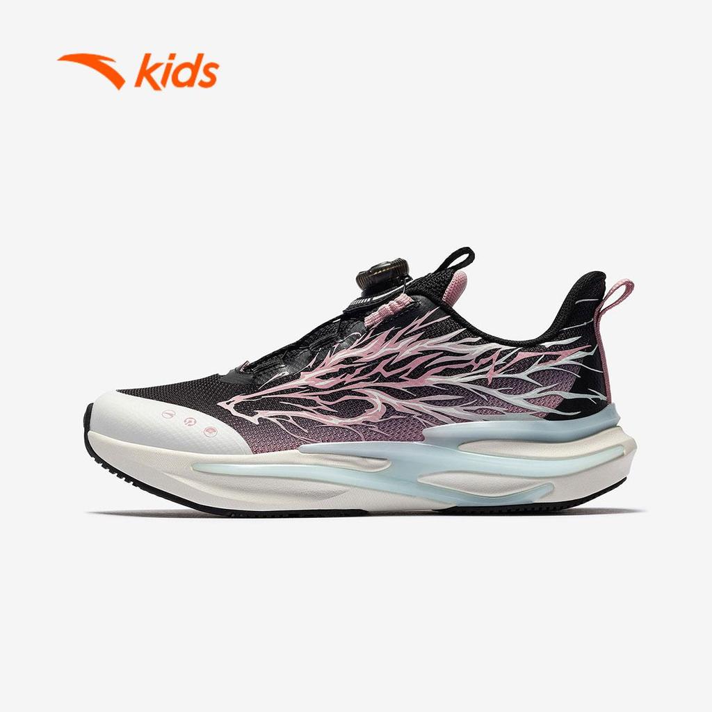 ANTA Kids Flame 6.0 Giày Chạy Thể Thao Bé Gái Êm Nhẹ Giảm Chấn, Hạn Chế Trơn Trượt, Khóa Xoay Tiện Lợi 3226A5505