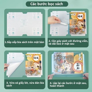 Decal Bọc Sách Vở​ Chống Nước và Chống Rách hiệu quả, với bề mặt Trong Suốt và keo Tự Dính chắc chắn, bảo vệ tối ưu
