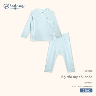 Bubaby IVS110801 Bộ dài tay cài chéo   🔅 cho bé T12.2