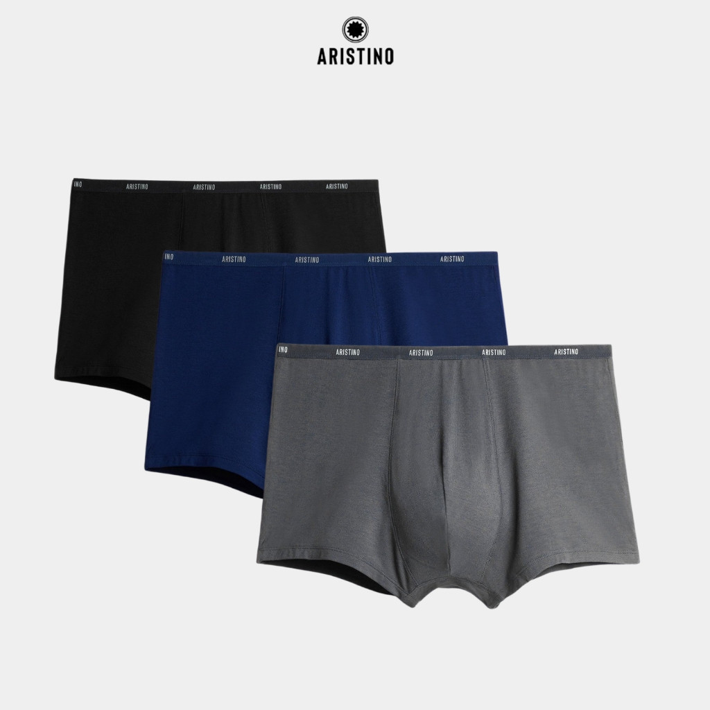 Quần lót nam boxer trunk ARISTINO chất liệu mềm mại, khả năng thấm hút vượt trội - ABX1608