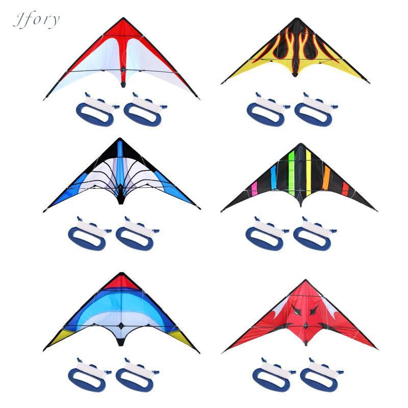 Jfory Stunt Power Kite - Dual Line Sport Kite với Thiết kế Tam Giác, Hoạt động Ngoài Trời Vui Nhộn