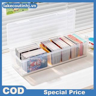 Lu Mới Trong Suốt Nhựa Hộp Bảo Quản Thẻ Tổ Chức Hộp Phân Loại Văn Phòng Phẩm tinhj