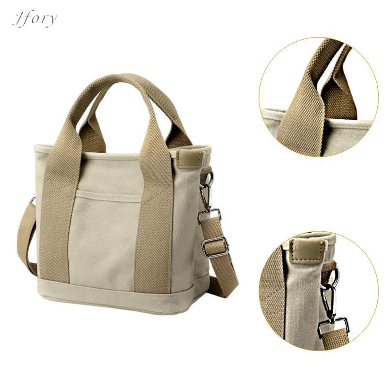 Jfory Túi Đeo Vai Nữ Canvas Tote Có Ngăn Ví Thường Ngày Dung Tích Lớn Dây Kéo Đóng Túi Xách Thích Hợp Cho Văn Phòng Đại Học Du Lịch Sử Dụng Hàng Ngày