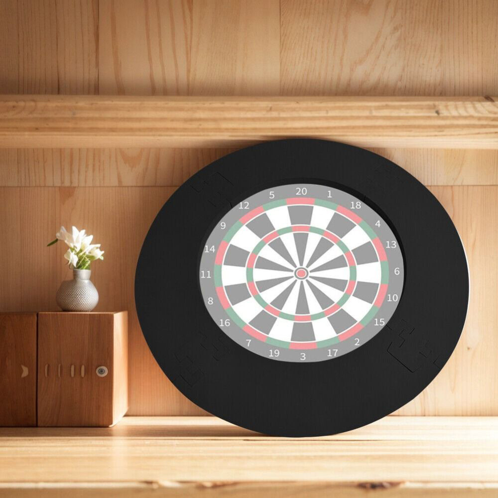 Bảng phi tiêu EVA Dartboard vòm jigsaw có thể tháo rời màu đen, nhẹ và dày để bảo vệ tường.