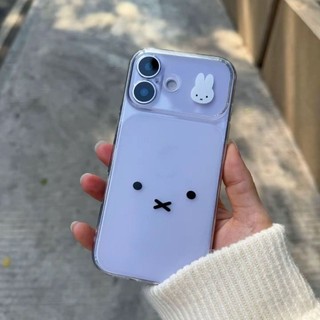 Phim Hoạt Hình Miffy Bunny Emoji Trường Hợp Điện Thoại Cho iPhone 17 16 15 14 13 12 11 Pro Max X XR XS Max