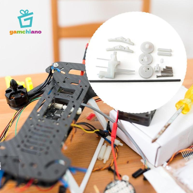 Gamchiano DIY Ornithopter Trục Gears Set Bộ bánh răng nhựa hình nón 0,3M có độ chính xác cao cho máy bay cánh vỗ Mini
