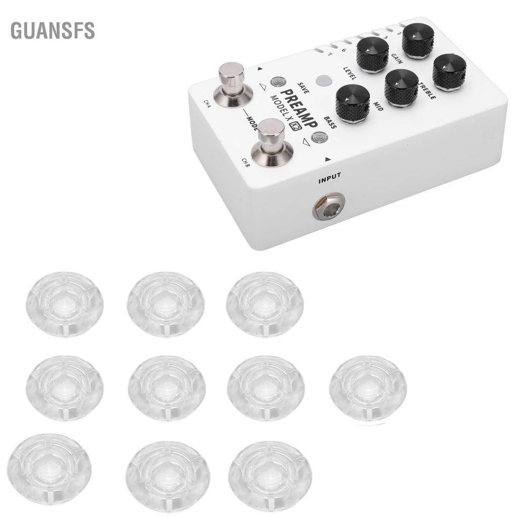 Guansfs 10 Chiếc Footswitch Trang Trí Đồ Trong Suốt Đa Năng Cho Đàn Guitar Hiệu Ứng Bàn Đạp Phụ Kiện Chuyên Nghiệp