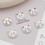 QEARY 40 Chiếc Nút Kitty, Nút Mèo Calico Nhựa 12 Mm, Thời Trang Đầy Màu Sắc Sáng Tạo Dễ Thương Đầu Mèo Con Nút Quần Áo Áo