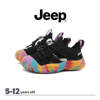 JEEP Giày sandals thể thao thoáng khí cho bé, thiết kế khóa lưới nhẹ Hàn Quốc
