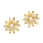 Cinna Glamorously Tai nghe Kẹp tai với họa tiết cánh hoa phức tạp và Zircon lấp lánh cho Freeclip 1 2 Kẹp trên quyến rũ