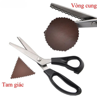 Phụ kiện may mặc kéo cắt viền sóng Kéo cắt vải،Lưỡi răng cưa / Răng cưa،hình răng cưa, lượn sóng