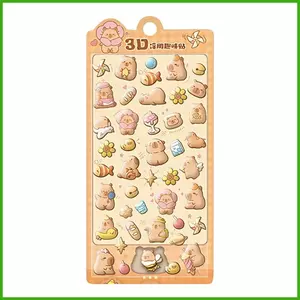 Miếng Dán 3d Cho Trẻ Em Capybara Trang Trí Có Thể Tái Sử Dụng Miếng Dán Cho Trẻ Em Bé Gái Thanh Thiếu Niên Người Lớn Đảng Ủng Hộ Vỏ Điện Thoại wipqsvn