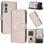 YJD Ốp Lưng Cho Tecno Pova Curve Dập Nổi Thiết Kế Tam Giác Thẻ Da Solots Dây Đeo Tay TPU Mềm Chống Rơi Vỏ Điện Thoại