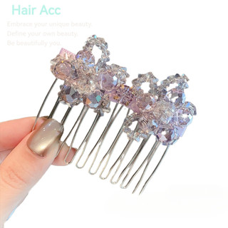 Nhật Bản Hàn Quốc Nhẹ Nhàng Dễ Thương Hồng Kim Cương Giả Hoa Cô Gái Tính Khí Thanh Lịch Cao Cấp Lược Phụ Kiện Tóc Phong Cách Phù Hợp