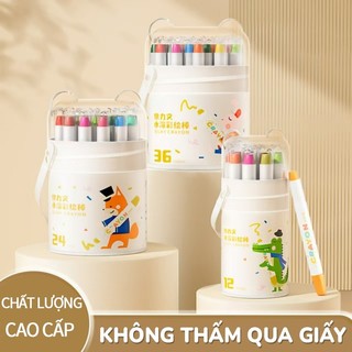 Màu Sáp Dầu 36/48 Màu – Bút Sáp, Sáp Màu Cho Học Sinh, Màu Tươi Sáng, Dễ Vẽ Sáng Tạo DIY