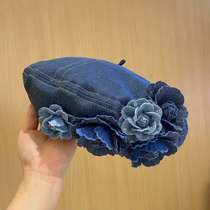Mũ Camellia Nhật Bản màu sắc nổi bật, thiết kế hoa 3D, phù hợp với nữ