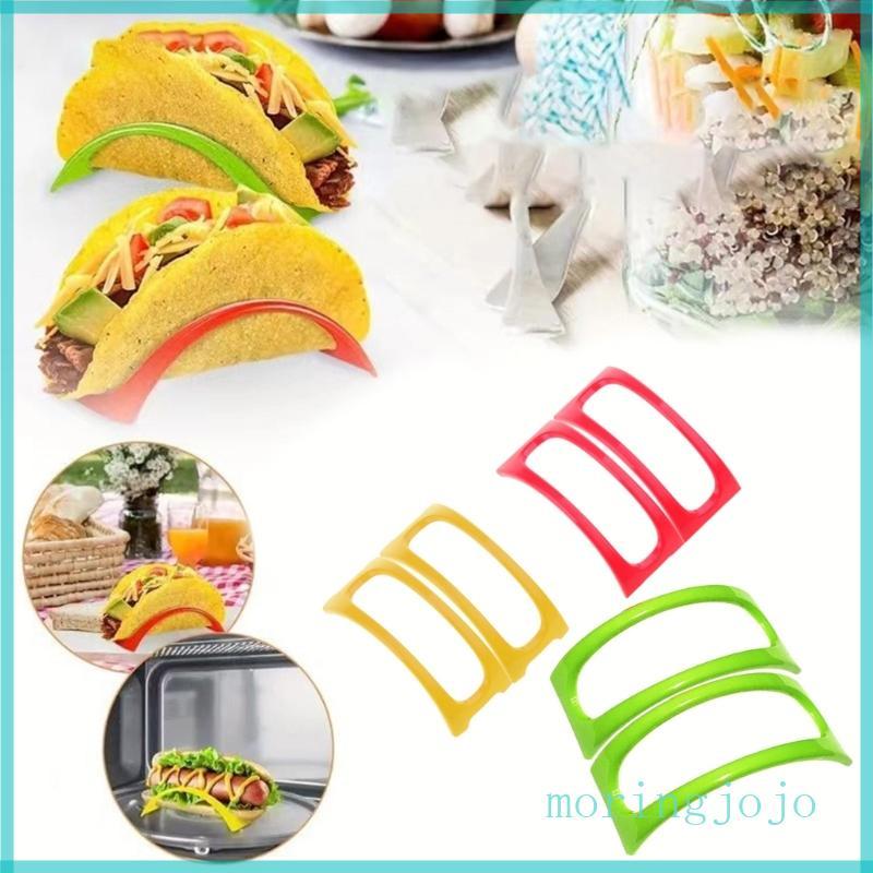 JoJo 6 12 Chiếc Mexico Pancake Giá Nhựa Bền Tacos Giá Khay Phục Vụ