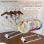 FAVORITEGOODS Bảng hiển thị tấm màu, Kẹp thép không gỉ Acrylic Kệ trưng bày móng tay, Màn hình móng tay Móc treo bằng gỗ Mini Tổ chức tấm màu