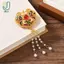 <![J & U-T] Cài Tóc Ngọc Trai Phong Cách Trung Hoa, Hoà Bình Vàng Rỗng - Phụ Kiện Cưới Sang Trọng