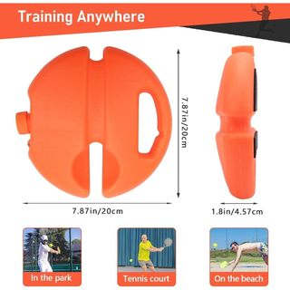 Pickle Ball Trainer Siêu Cứng PE Ngoài Trời 40 Lỗ Pickle Ball Thi Đấu Đơn Thực Hành Bóng Lỗ