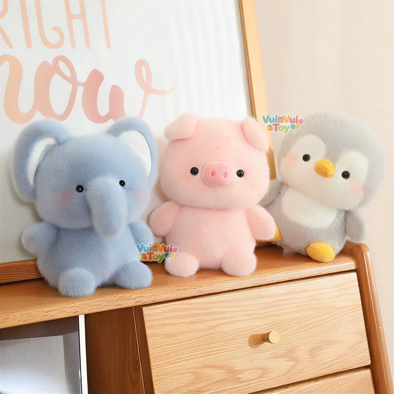 🐰Thú bông nhỏ để bàn – Bạn đồng hành êm ái, mềm mại an ủi