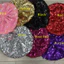 Mũ nồi sequin lấp lánh MERIGGIARE, Mũ nồi sequin lấp lánh mỏng hình bát giác, phong cách Nhật Bản Phong cách cổ điển Mũ nồi thời trang đám mây đầu lớn Mặc thường ngày