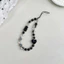 Dây xích điện thoại hạt ngọc trái tim phong cách lạnh, dây cổ máy ảnh nữ tính, dây đeo cổ tay đa năng bền đẹp