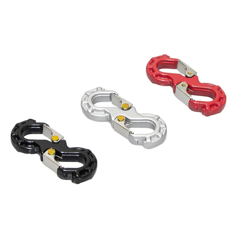 Móc cứu hộ mô phỏng kim loại, xe RC 1 / 8 1 / 10 Easy-Control TRX4 SCX10 — móc kéo hạng nặng, bộ phận nâng cấp bền và thực tế