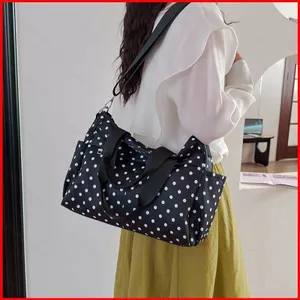 GC2 Túi Tote đốm phong cách Hàn Quốc Dung tích lớn Túi đeo vai thời trang du lịch giải trí Túi đa năng CG2